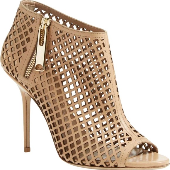 BURBERRY Barmby Peep-toe Ankle boots SIZE 9 *NEW* - Picture 1 of 7